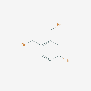 molecular formula C8H7Br3 B1367092 4-Bromo-1,2-bis(bromomethyl)benzene CAS No. 69189-19-1