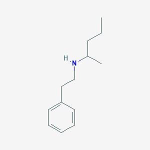 molecular formula C13H21N B1367096 (Pentan-2-yl)(2-phenylethyl)amine 