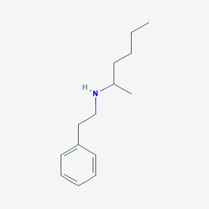 molecular formula C14H23N B1367097 (Hexan-2-yl)(2-phenylethyl)amine 