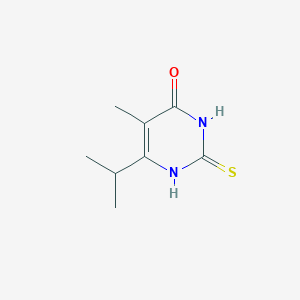 molecular formula C8H12N2OS B1367099 6-isopropyl-5-methyl-2-thioxo-2,3-dihydropyrimidin-4(1H)-one 