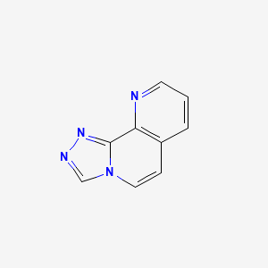 molecular formula C9H6N4 B13670992 [1,2,4]Triazolo[4,3-h][1,7]naphthyridine 