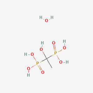molecular formula C2H8O7P2 B1367104 Etidronic acid monohydrate CAS No. 25211-86-3