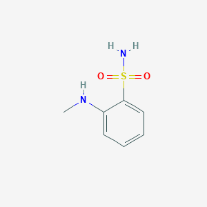 molecular formula C7H10N2O2S B1367107 2-(Methylamino)benzene-1-sulfonamide CAS No. 21639-28-1