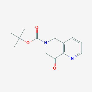 molecular formula C13H16N2O3 B13671087 Tert-butyl 8-oxo-7,8-dihydro-1,6-naphthyridine-6(5H)-carboxylate 