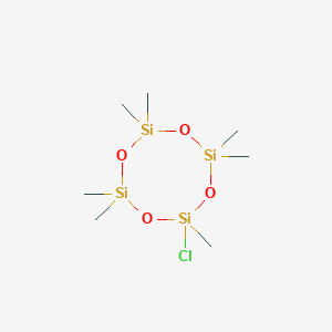 molecular formula C7H21ClO4Si4 B1367109 2-Chloro-2,4,4,6,6,8,8-heptamethyl-1,3,5,7,2,4,6,8-tetroxatetrasilocane CAS No. 18297-88-6