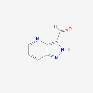 molecular formula C7H5N3O B13671096 1H-Pyrazolo[4,3-b]pyridine-3-carbaldehyde 
