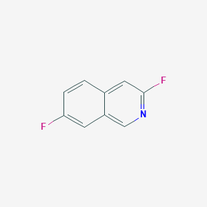 molecular formula C9H5F2N B13671113 3,7-Difluoroisoquinoline 
