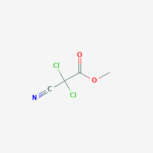 molecular formula C4H3Cl2NO2 B1367112 Methyl 2,2-dichloro-2-cyanoacetate CAS No. 25761-68-6