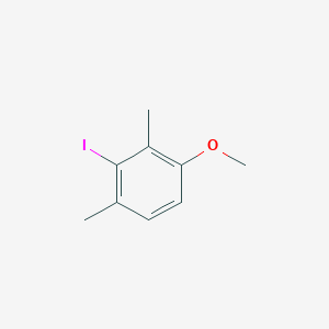 molecular formula C9H11IO B13671124 2-Iodo-4-methoxy-1,3-dimethylbenzene 