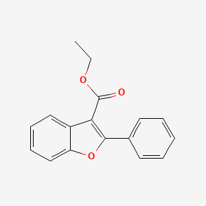 molecular formula C17H14O3 B13671145 Ethyl 2-phenylbenzofuran-3-carboxylate 