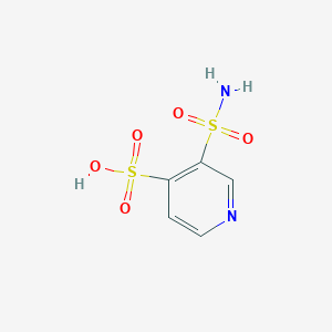 molecular formula C5H6N2O5S2 B1367116 3-Sulfamoylpyridine-4-sulfonic acid CAS No. 72810-60-7