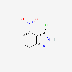 molecular formula C7H4ClN3O2 B1367118 3-Chloro-4-nitro-1H-indazole CAS No. 54768-47-7