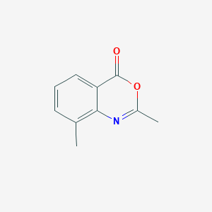 molecular formula C10H9NO2 B13671183 2,8-Dimethyl-4h-benzo[d][1,3]oxazin-4-one 