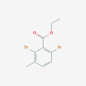 molecular formula C10H10Br2O2 B13671193 Ethyl 2,6-dibromo-3-methylbenzoate 