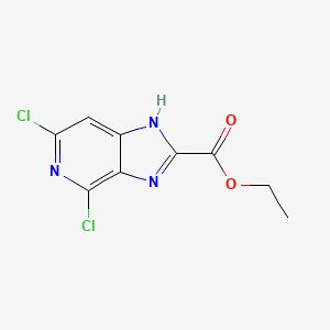 molecular formula C9H7Cl2N3O2 B13671210 Ethyl 4,6-Dichloro-1H-imidazo[4,5-c]pyridine-2-carboxylate 