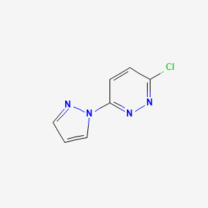molecular formula C7H5ClN4 B1367122 3-chloro-6-(1H-pyrazol-1-yl)pyridazine CAS No. 29334-66-5