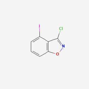 molecular formula C7H3ClINO B13671224 3-Chloro-4-iodobenzo[d]isoxazole 