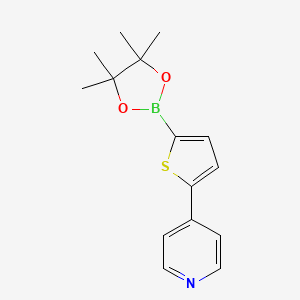 molecular formula C15H18BNO2S B13671228 5-(4-Pyridyl)thiophene-2-boronic Acid Pinacol Ester 