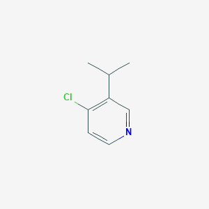 molecular formula C8H10ClN B13671249 4-Chloro-3-isopropylpyridine 