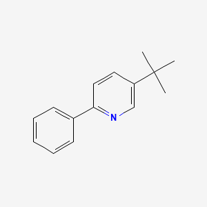 molecular formula C15H17N B13671257 5-(tert-Butyl)-2-phenylpyridine 