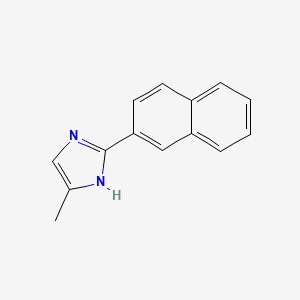 molecular formula C14H12N2 B13671269 5-Methyl-2-(2-naphthyl)imidazole 