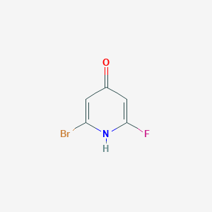 molecular formula C5H3BrFNO B13671300 2-Bromo-6-fluoropyridin-4-ol 