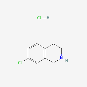 molecular formula C9H11Cl2N B1367132 7-Chloro-1,2,3,4-tetrahydroisoquinoline hydrochloride CAS No. 73075-45-3
