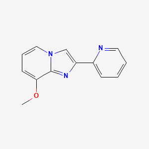 molecular formula C13H11N3O B13671345 8-Methoxy-2-(2-pyridyl)imidazo[1,2-a]pyridine 