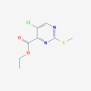 molecular formula C8H9ClN2O2S B1367135 Ethyl 5-chloro-2-(methylthio)pyrimidine-4-carboxylate CAS No. 74840-35-0