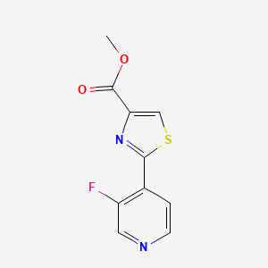 molecular formula C10H7FN2O2S B13671352 Methyl 2-(3-Fluoropyridin-4-yl)thiazole-4-carboxylate 