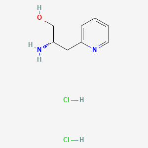 molecular formula C8H14Cl2N2O B13671360 (S)-2-Amino-3-(pyridin-2-yl)propan-1-ol dihydrochloride 