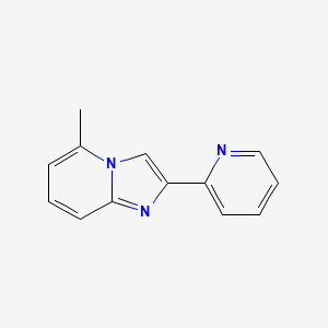 molecular formula C13H11N3 B13671387 5-Methyl-2-(2-pyridyl)imidazo[1,2-a]pyridine 