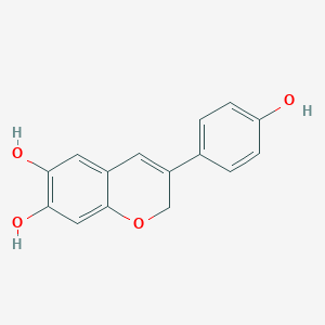 3-(4-Hydroxyphenyl)-2H-1-benzopyran-6,7-diol