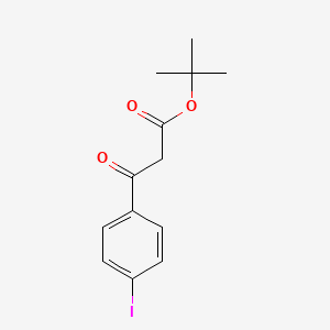 molecular formula C13H15IO3 B13671409 tert-Butyl 3-(4-iodophenyl)-3-oxopropanoate 