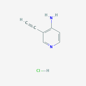 molecular formula C7H7ClN2 B13671416 3-Ethynylpyridin-4-amine hydrochloride 