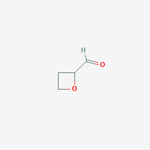 molecular formula C4H6O2 B13671428 Oxetane-2-carbaldehyde 