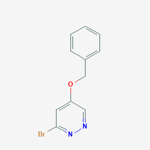molecular formula C11H9BrN2O B13671435 5-(Benzyloxy)-3-bromopyridazine 
