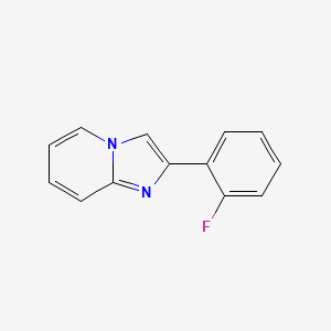 molecular formula C13H9FN2 B13671471 2-(2-Fluorophenyl)imidazo[1,2-a]pyridine 