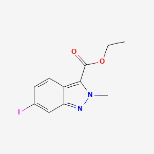 molecular formula C11H11IN2O2 B13671483 Ethyl 6-iodo-2-methyl-2H-indazole-3-carboxylate 