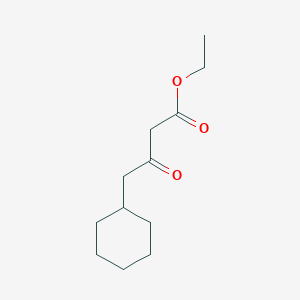 molecular formula C12H20O3 B1367152 Ethyl 4-cyclohexyl-3-oxobutanoate CAS No. 64127-44-2