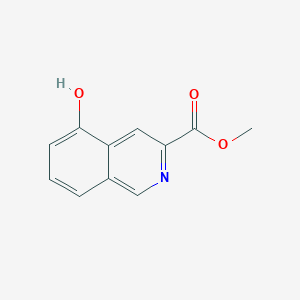 molecular formula C11H9NO3 B13671524 Methyl 5-hydroxyisoquinoline-3-carboxylate 