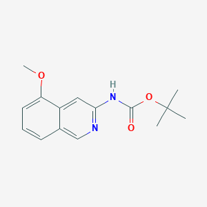 molecular formula C15H18N2O3 B13671555 tert-Butyl (5-methoxyisoquinolin-3-yl)carbamate 