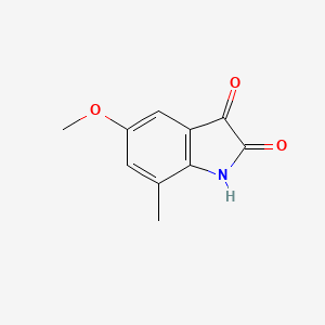 molecular formula C10H9NO3 B1367157 5-Methoxy-7-methyl-1H-indole-2,3-dione CAS No. 343774-48-1