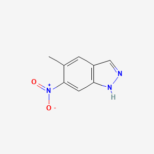 molecular formula C8H7N3O2 B1367160 5-methyl-6-nitro-1H-indazole CAS No. 72521-00-7
