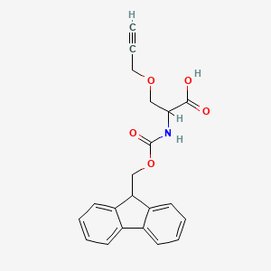 molecular formula C21H19NO5 B13671612 (S)-2-(Fmoc-amino)-3-(2-propyn-1-yloxy)propanoic Acid 