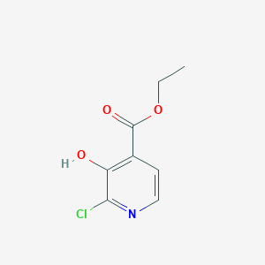 molecular formula C8H8ClNO3 B13671652 Ethyl 2-chloro-3-hydroxyisonicotinate 