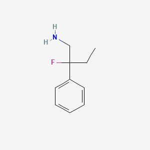 molecular formula C10H14FN B1367166 2-Fluoro-2-phenylbutan-1-amine 