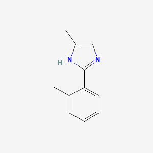 molecular formula C11H12N2 B13671664 5-Methyl-2-(o-tolyl)-1H-imidazole 