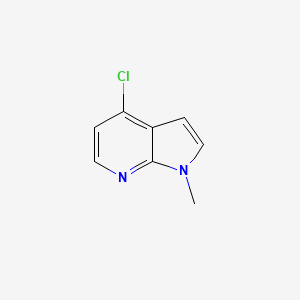 molecular formula C8H7ClN2 B1367167 4-Chloro-1-methyl-1H-pyrrolo[2,3-b]pyridine CAS No. 74420-05-6