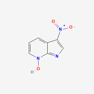 molecular formula C7H5N3O3 B1367168 1H-Pyrrolo[2,3-B]pyridine, 3-nitro-, 7-oxide CAS No. 74420-07-8